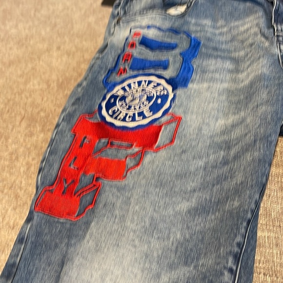 Born Fly Men's Slim Fit Dark Wash Denim Jeans - Picture 5 of 15